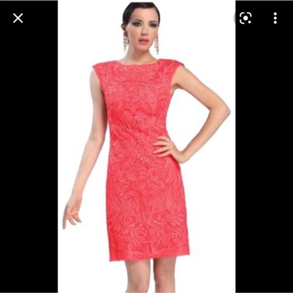 Sue Wong Bateau Ribbon Embroidered Cocktail Dress Style C3535 Preppy Wedding - Picture 1 of 7